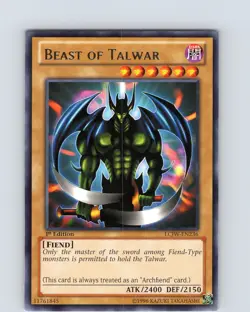 Yu-Gi-Oh TCG Beast Of Talwar LCJW-EN236 1st Edition Regular Rare Card NM - Image 1