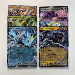 Zekrom EX, Meloetta EX, Genesect EX & More : Black Bolt - Lot of 6 Cards - Image 1