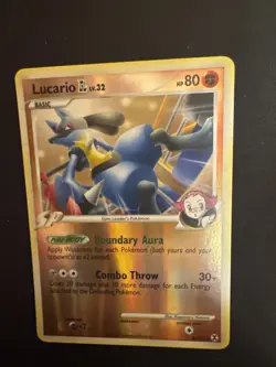 Pokemon TCG Rising Rivals 2009 Lucario GL Reverse Holo Card #8/111 - Image 1