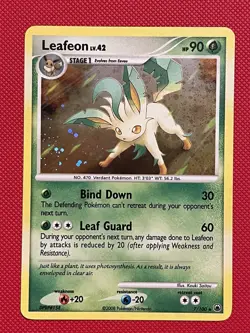 Leafeon 7/100 Majestic Dawn Rare Holo Pokemon Card - NM - Image 1