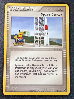 10th Anniversary Space Center 91/107 EX Deoxys Promo Pokemon Card Rare MP - Image 1