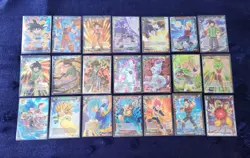 21 Shiny/Foil/Holo Dragon Ball Super UC Cards Lot With No Duplicates - Image 1