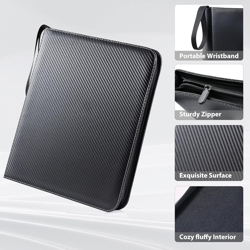 Trading Card Binder, 900 Pockets Sleeves with Zipper, Double Sided Pockets Card - Image 2