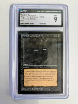 MTG CE RARE 1993 Word of Command CGC GRADE 9 - Image 1