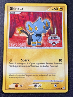 2007-2008 City Championships Shinx 98/130 Diamond & Pearl Pokemon Card Rare MP - Image 1