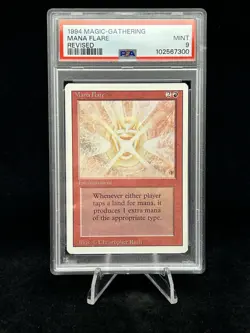 MANA FLARE Revised Edition 1994 Magic The Gathering (MTG) PSA 9 MINT 🔥Rare🔥 - Image 1