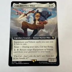 Cid, Freeflier Pilot Extended Art - FIC 0131 NM - MTG Magic - Image 1