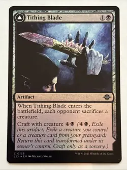 MTG The Lost Caverns of Ixalan Tithing Blade Foil 0128 NM - Image 1