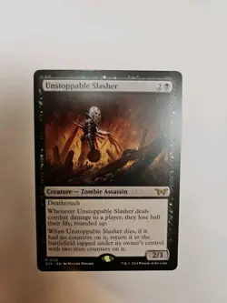 Magic the Gathering Unstoppable Slasher 0119 Duskmourn: House of Horror Regular - Image 1