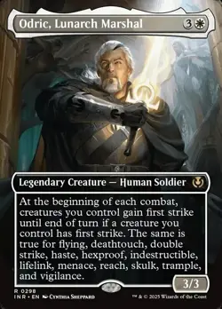 FOIL Odric Lunarch Marshal - Borderless - MtG Innistrad Remastered - NM - Image 1