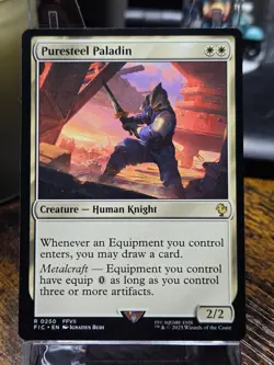 Puresteel Paladin R MTG Commander: Final Fantasy M/NM, English - Image 1