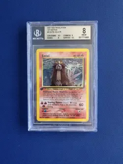 Entei Holo 1st Edition Neo Revelation BGS 8 Strong Pokemon ENG 2001 6/64 - Image 1