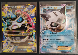 2015 Pokemon Mega M Glalie EX Full Art Holo Ultra 156/162 & 34/162 Lot of 2 - Image 1