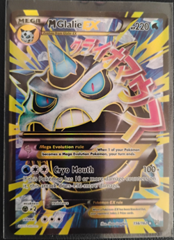 2015 Pokemon Mega M Glalie EX Full Art Holo Ultra 156/162 & 34/162 Lot of 2 - Image 3