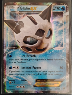 2015 Pokemon Mega M Glalie EX Full Art Holo Ultra 156/162 & 34/162 Lot of 2 - Image 5
