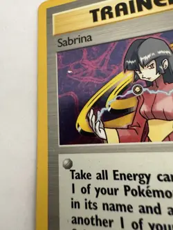 Pokemon TCG WOTC Sabrina Trainer Gym Challenge Holo Card 20/132 Nic On Holo - Image 2