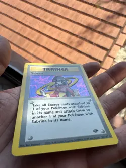 Pokemon TCG WOTC Sabrina Trainer Gym Challenge Holo Card 20/132 Nic On Holo - Image 5
