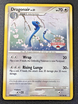 2008 State Championships Dragonair 52/146 Legends Awakened Pokemon Card Rare MP - Image 1