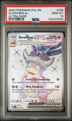 2023 POKEMON PAL EN-PALDEA EVOLVED ULTRA RARE #238 SLOWKING EX PSA 10 - Image 1
