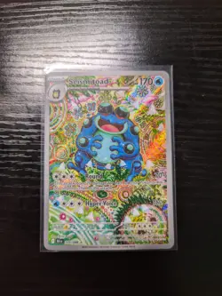 Pokemon Black Bolt: Seismitoad 105/086 English Illustration Rare - Image 1