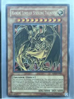 YUGIOH HAMON LORD OF STRIKING THUNDER SOI-EN002 ULTRA NM - Image 1