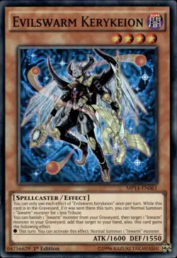 Evilswarm Kerykeion - Super Rare 1st Edition MP14-EN061 - LP - YuGiOh - Image 1