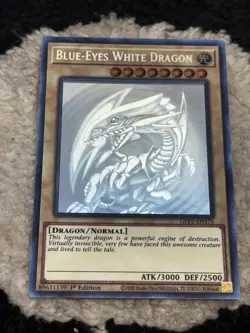 Blue-Eyes White Dragon - GFP2-EN175 - Ghost Rare - 1st Edition x1 Lightly Played - Image 1