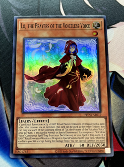 Lo, the Prayers of the Voiceless Voice - YUGIOH SUPER RARE NM Asian-English - Image 1