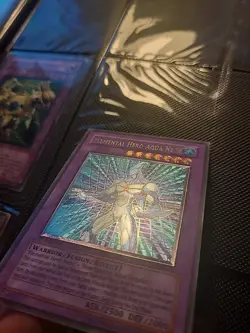 Yugioh Elemental Hero Aqua Neos POTD-EN031 Ultimate Rare 1st Edition - Image 4