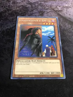 Yugioh Gravekeeper's Spy KICO-EN031 Rare 1st Edition Near Mint - Image 1