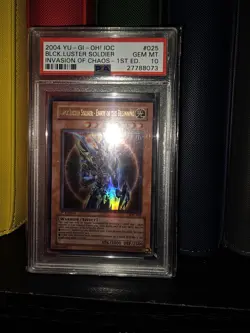 Yugioh Black Luster Soldier IOC-025 1st Edition PSA 10 Gem Mint - Image 1