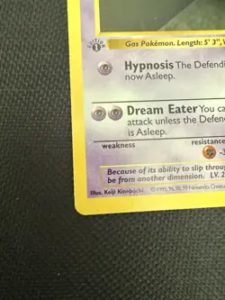 Pokemon Haunter 29/102 1st Edition Shadowless Base Set Card Unplayed Near Mint - Image 5