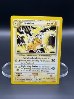Pokemon TCG Raichu Neo Revelation Card 21/64 Unlimited Rare Non Holo - Image 1