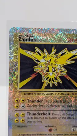 Pokemon Zapdos 2002 Legendary Collection Reverse Holo Holo Rare Card 19/110 NM!! - Image 3