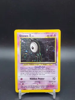 Unown 14/75 Neo Discovery Holo Unlimited MP Pokemon Card - Image 1