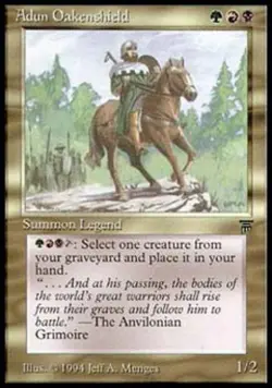 Adun Oakenshield - Medium Play MTG Legends - Image 1
