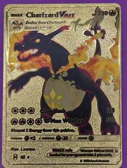 2020 CHARIZARD VMAX CLAW SLASH G-MAX WILDFIRE GOLD CARD - Image 1