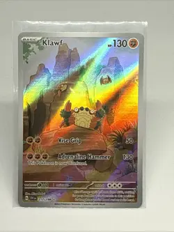 Pokemon Card Klawf 217/198 Scarlet & Violet Base Set Illustration Rare NM 213 - Image 1