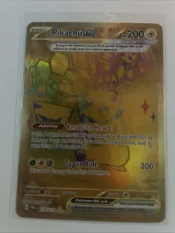Prismatic Evolutions Pikachu ex Gold Card 179/131 Hyper Rare - Image 1