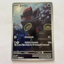 Pokemon TCG Zorua 075/064 Shrouded Fable Holo Card Illustration Rare - Image 1