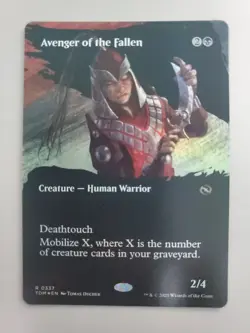 MTG Avenger of the Fallen Tarkir: Dragonstorm Foil Borderless Rare - Image 1
