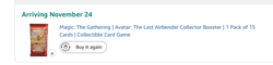 PRESALE - MAGIC THE GATHERING | AVATAR THE LAST AIRBENDER COLLECTOR BOOSTER PACK - Image 2