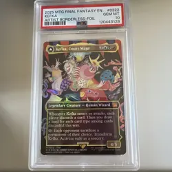 Kefka, Court Mage (0322) (Borderless) Final Fantasy Foil Near Mint PSA 10 - Image 1