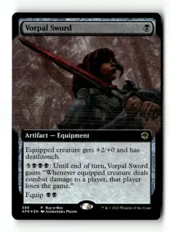 MTG Foil Vorpal Sword - Buy-A-Box Promos Moderately Played English - Image 1