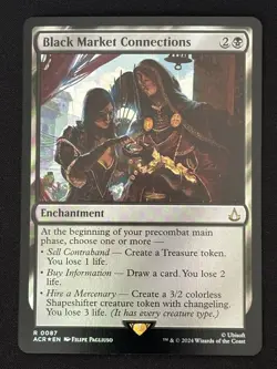 1x MTG Black Market Connections (Foil) - Assassin's Creed (ACR) #87 - Magic - Image 3