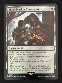 1x MTG Black Market Connections (Foil) - Assassin's Creed (ACR) #87 - Magic - Image 5