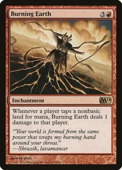Magic The Gathering MTG BURNING EARTH Magic 2014 NM Near Mint - Image 1