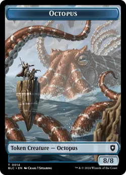 MTG Bloomburrow Commander - Octopus 8/8 & Rabbit 1/1 [Token] - Image 1