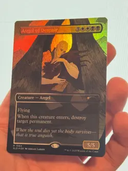 1X FOIL Angel of Despair BORDERLESS MINT MTG Magic Secret Lair Tragic Romance - Image 2