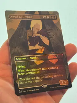 1X FOIL Angel of Despair BORDERLESS MINT MTG Magic Secret Lair Tragic Romance - Image 3